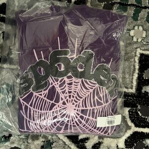 Sp5der Web Hoodie Purple